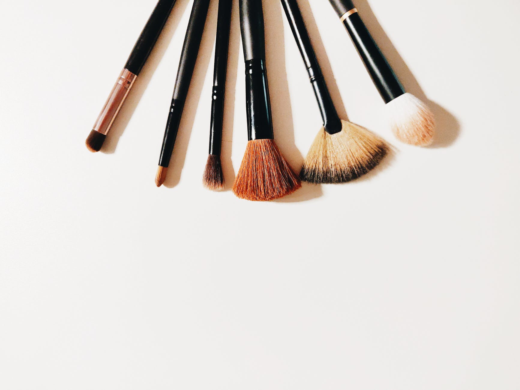 assorted makeup brushes