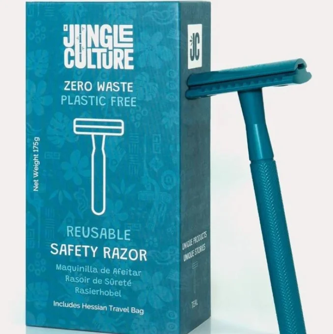 Teal Safety Razor | Reusable, Eco-friendly Razor (Unisex)